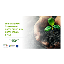Workshop Online sobre Competências Verdes e Empregos Verdes I 12 de dezembro